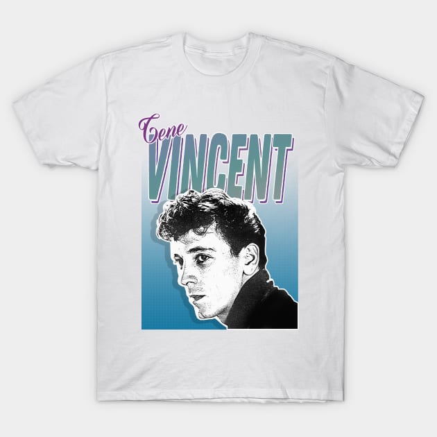 Gene Vincent - Retro Nostalgia Graphic Design T-Shirt by DankFutura